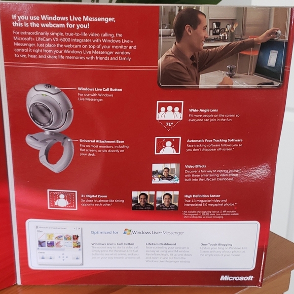 Microsoft window live messenger lifecam vx 600 - Picture 6 of 13